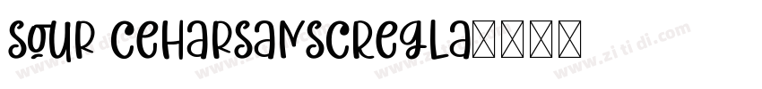 sour ceharsanscRegla字体转换
